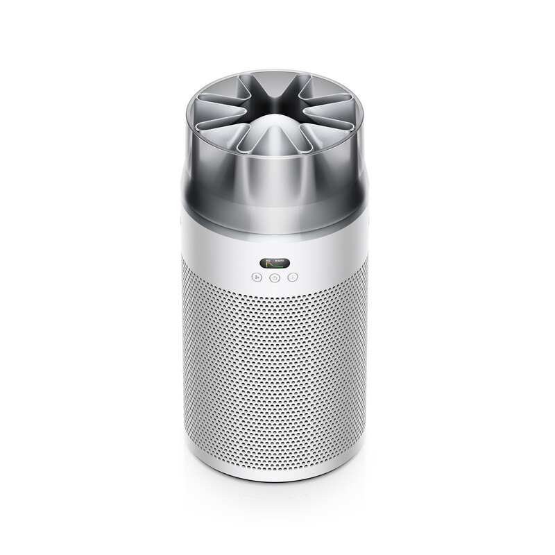 Dyson HushJet Compact Air Purifier, HJ110, White/Silver