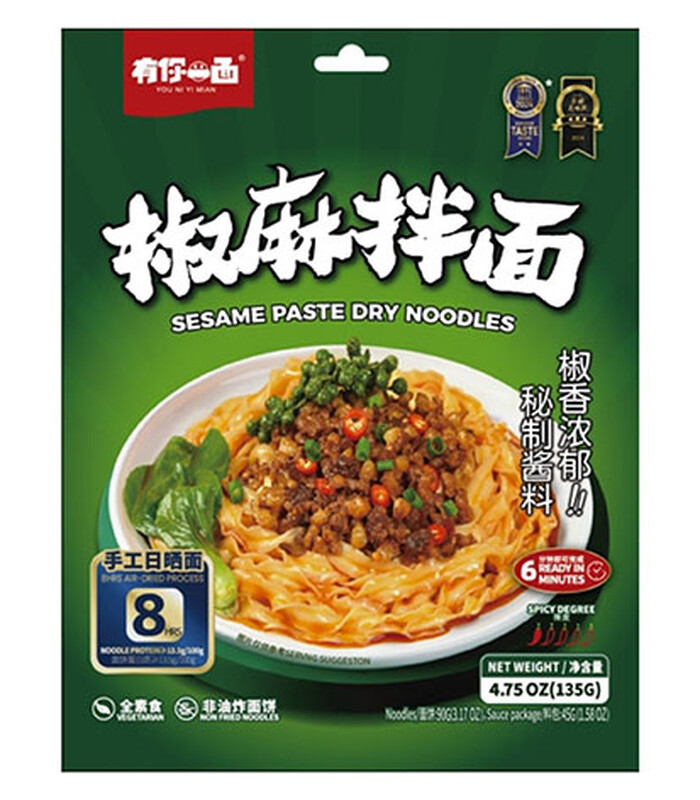 Huiji Sesampasta Droge Noedels 135 g