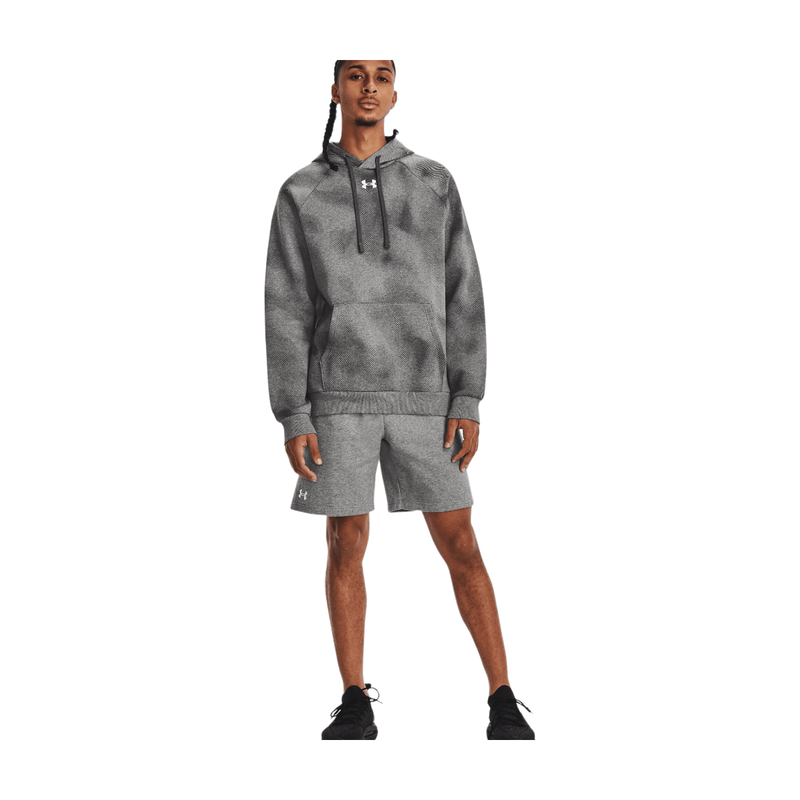 Under Armour Heren Rival Fleece Shorts Grijs Sportstyle Collectie M