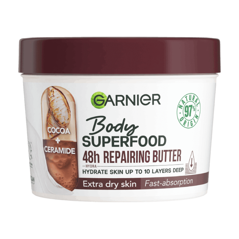 Garnier Body Superfood Repairing Body Cream Cocoa & Ceramide 380Ml