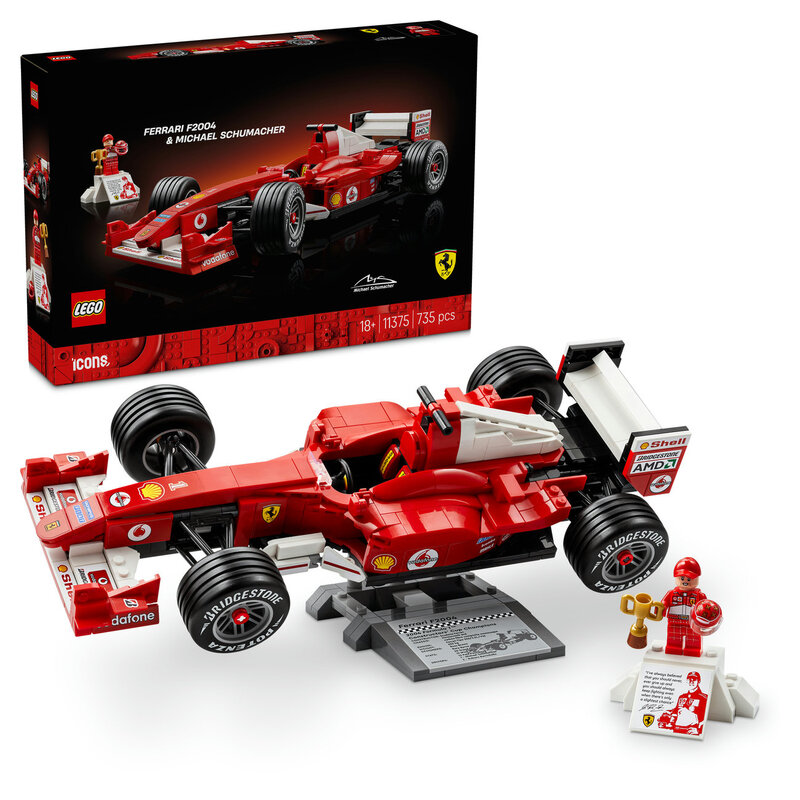 LEGO Icons 11375 Ferrari F2004 en Michael Schumacher