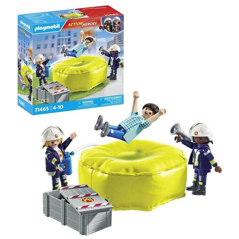 PLAYMOBIL 71465 Feuerwehrleute mit Luftkissen