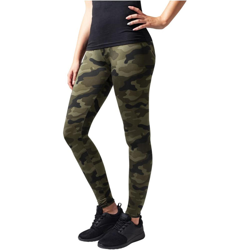 Urban Classics Damen Camo Leggings Wood Camo