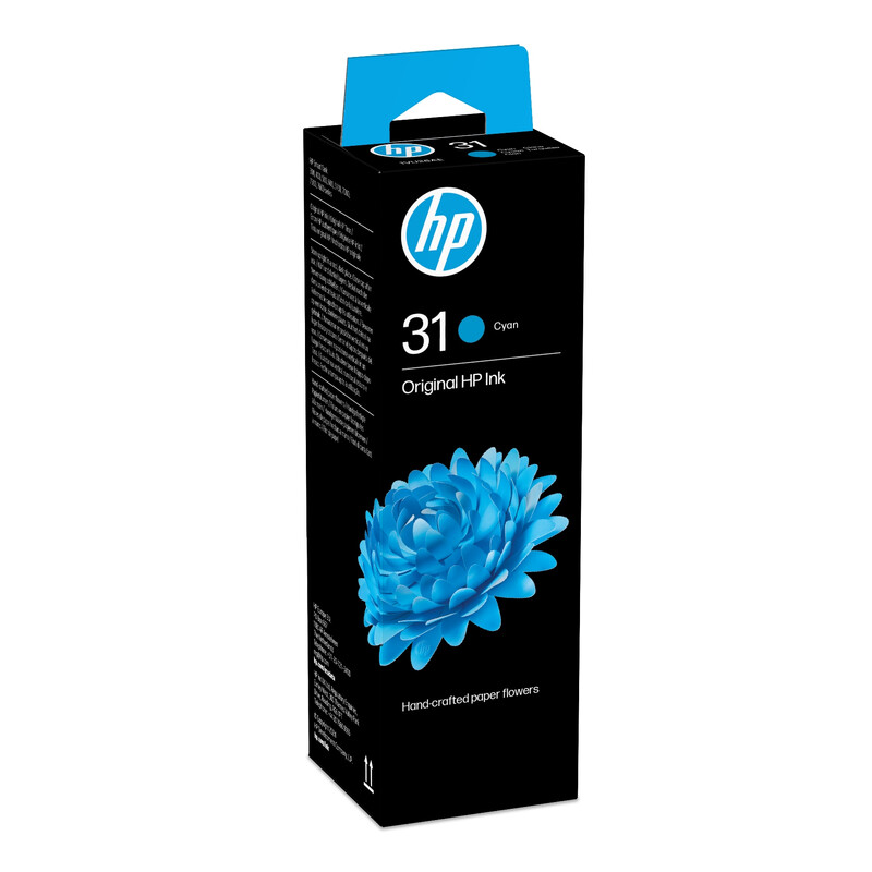 Hp Cyan 31 Original Ink Bottle