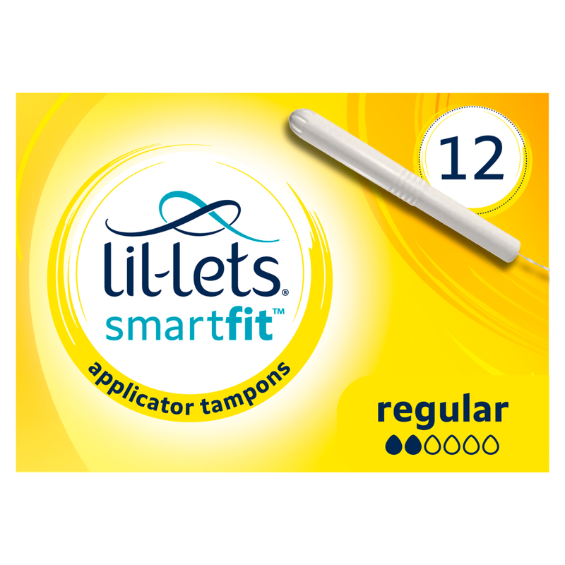 SmartFit Cardboard Applicator Tampons Regular 12 Pack