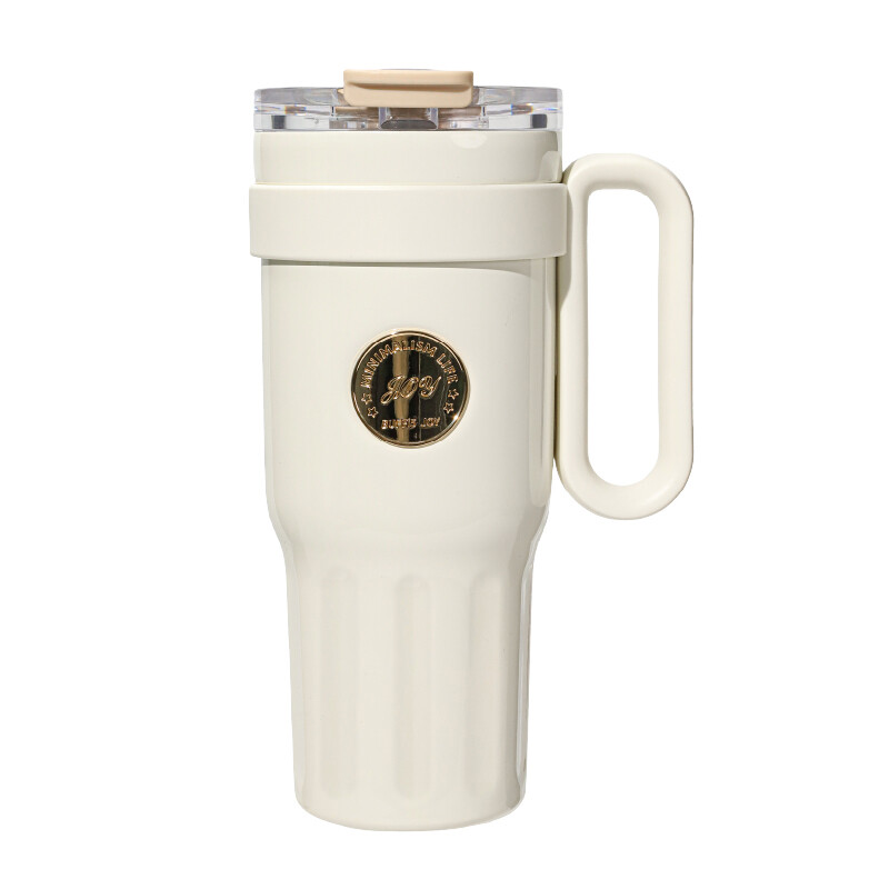 BUFFi5 JOY 316 Edelstahl-Trinkbecher, 1000 ml, weiß