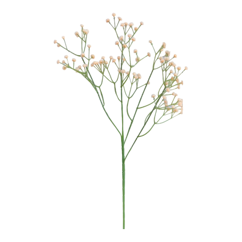 Wei's moment 5 Stück künstliche Blumen, künstliche Blumen Seide Kunststoff künstliche Schleierkraut Realistische Blumenarrangements Hochzeitsdekoration Tischdekoration Champagnerfarben