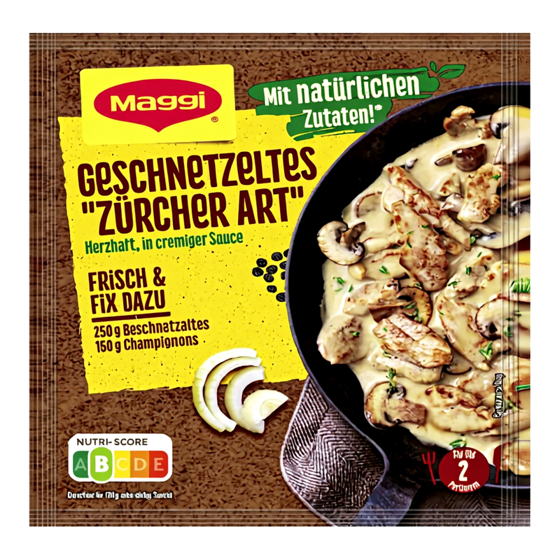 Maggi Fix für Geschnetzeltes Zürcher Art 50g