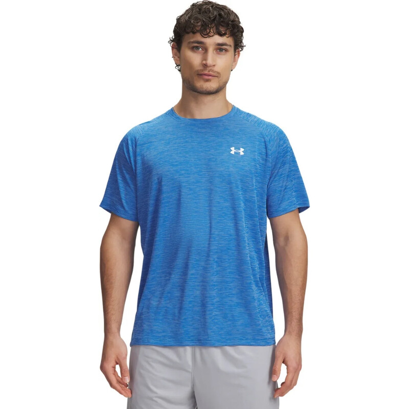 Under Armour Men's Blue Tech Textured Short Sleeve T-Shirt - Atlantis