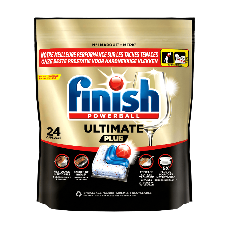 Finish Ultimate Plus vaatwastabletten - 24 capsules