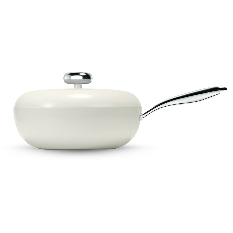 32cm Cast Aluminium Wok with Lid