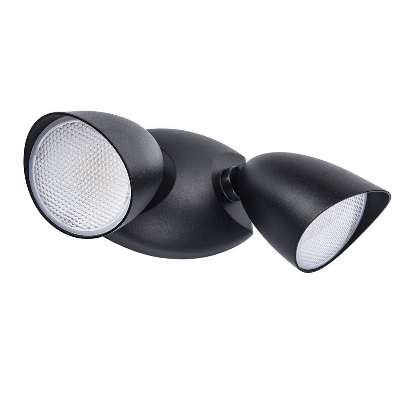 1800 Lumen 20 Watt Dual-Head Floodlight Outdoor, Full Metal Design, Waterproof Exteri