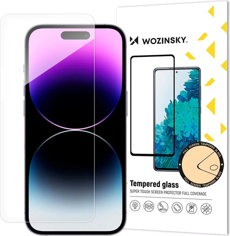 Wozinsky Vollabdeckender Flexibles Glas Hybrid Displayschutz für iPhone 16 Pro