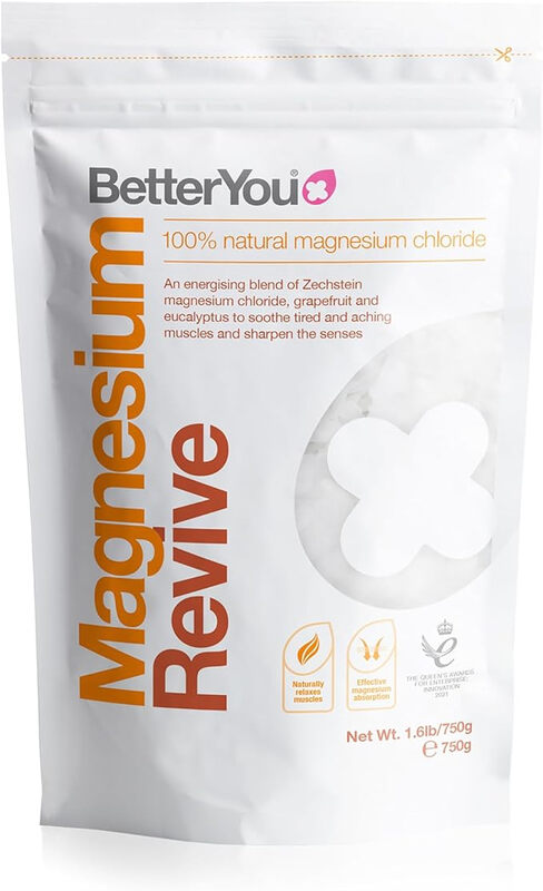 Magnesium Revive Flakes with Grapefruit & Eucalyptus, Zechstein MgCl₂ for Energy & Mu