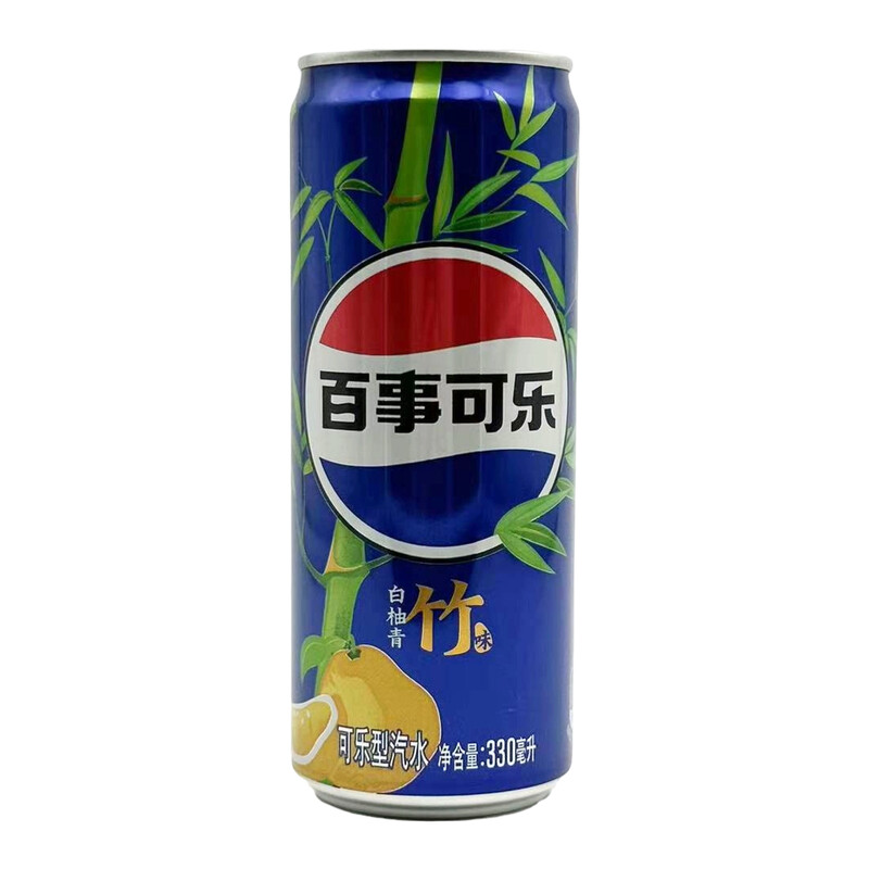 PEPSI White Pomelo & Green Bamboo Flavored Cola 330ml (Aluminum Can)
