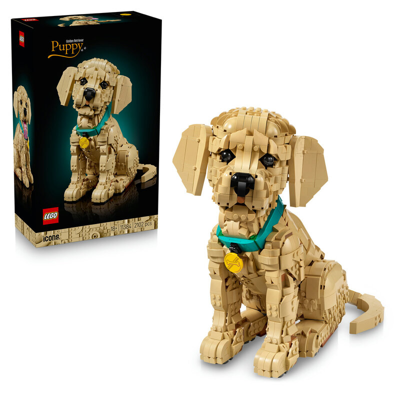 LEGO Icons 11384 Golden retriever puppy