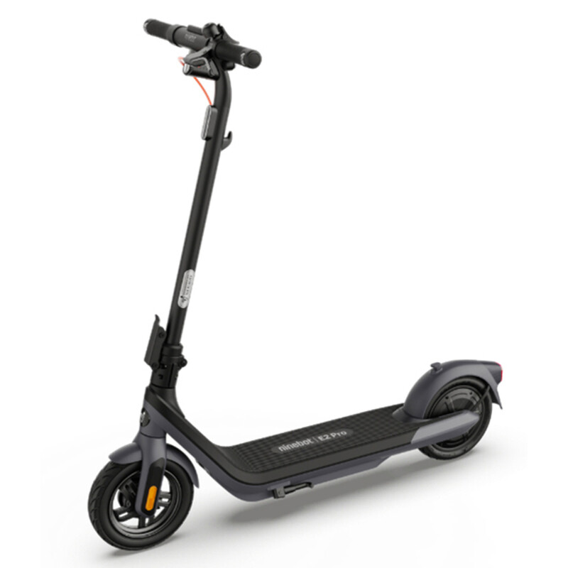 Segway-Ninebot E2 Pro D E-Scooter – 10 Zoll, 20 km/h, 35 km Reichweite, Traktionskontrolle, Integrierte Beleuchtung, Schwarz