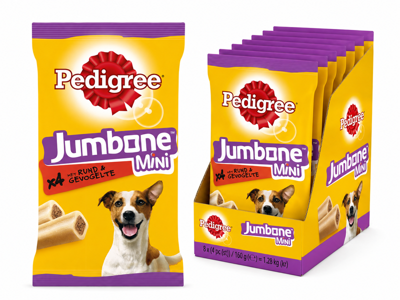 Pedigree Hondensnacks Jumbone Mini Rund - 8x4 stuks