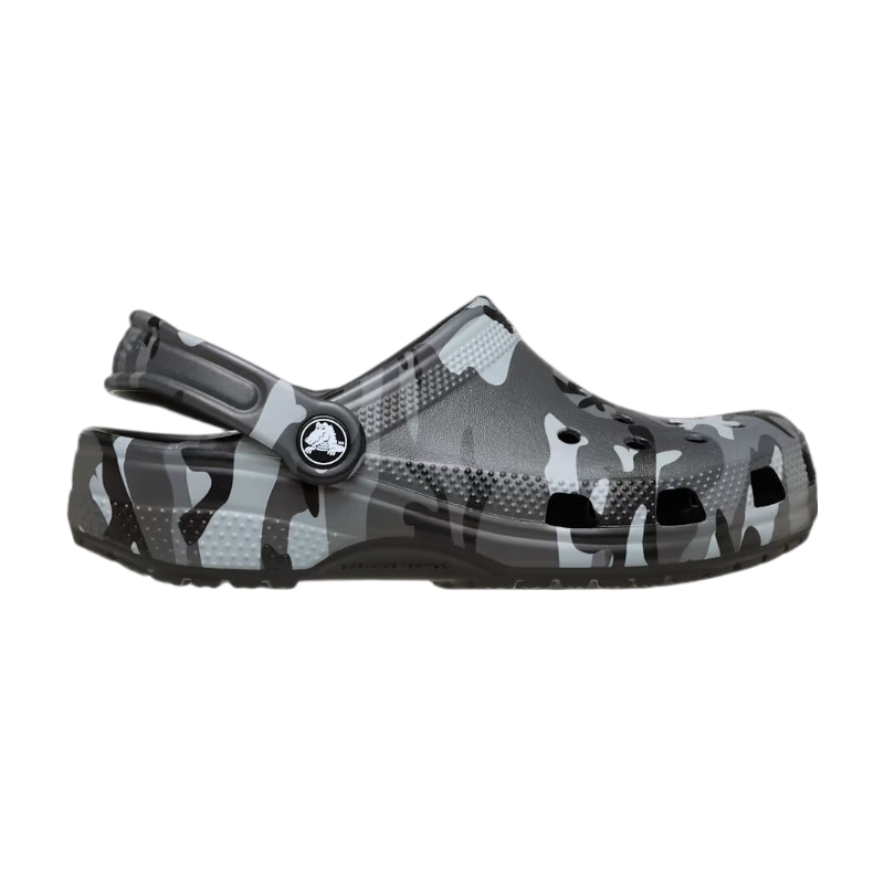 CROCS Classic Sabots Camouflage Enfants Noir/Gris