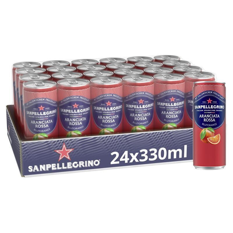 Sanpellegrino Aranciata Rossa Blutorangenlimonade 24 × 300 ml