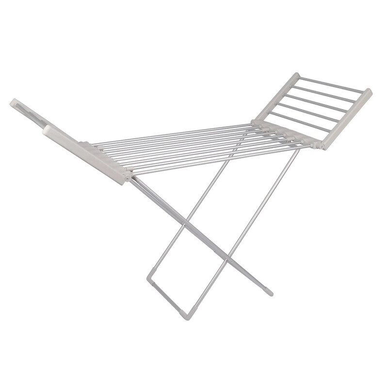 Harbour Housewares Electric Heated Clothes Airer - 50Hz 220W - Silver - Silver - Image 5