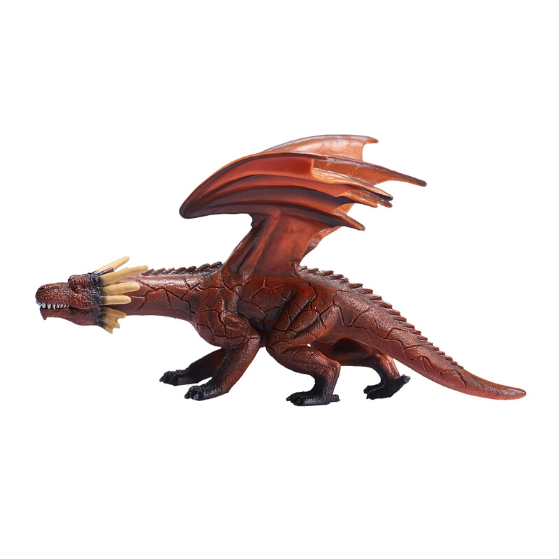 Red/Orange/Gold Mojo Fire Dragon With Moving Jaw