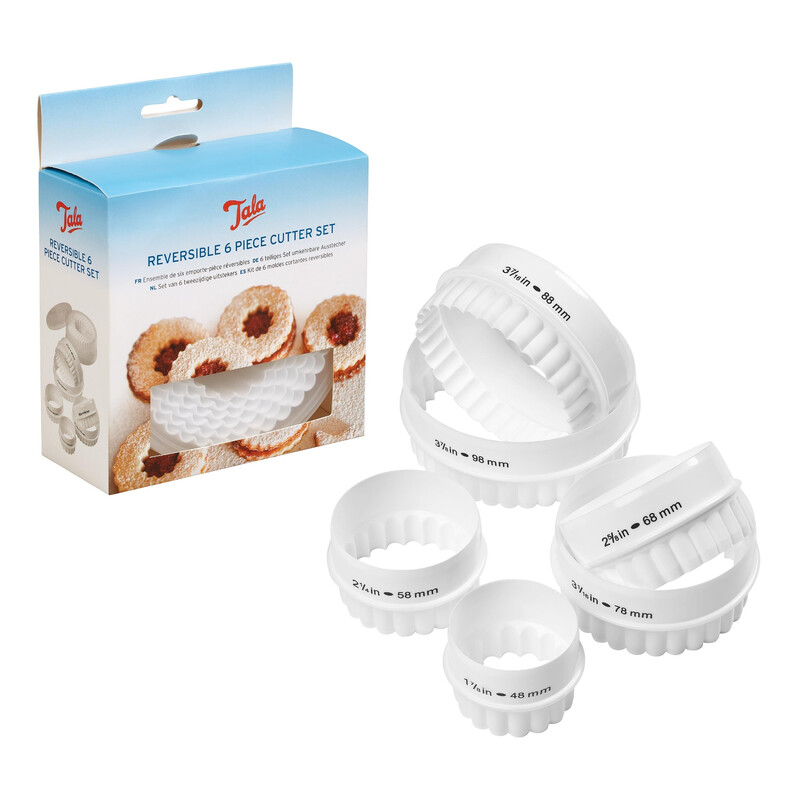 Reversible Pastry and Cookie Cutters, Perfect for Pastry, Cookie Dough, Biscuits, Sco