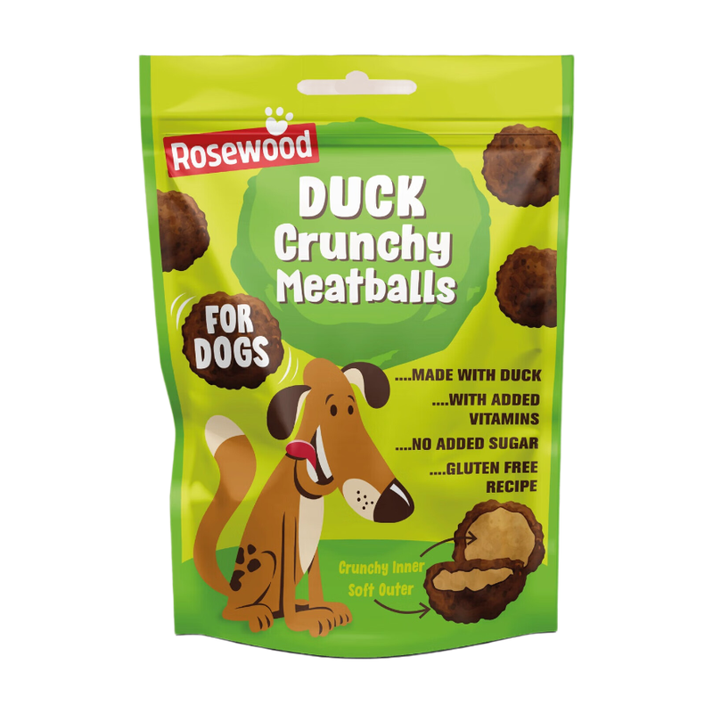 Duck Crunchy Meatballs for Dogs, 140g