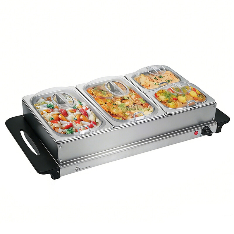Stainless steel buffet insulated plate suitable for restaurants 1 piece