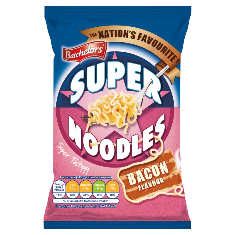 Batchelors Super Noodles Bacon Flavour 90G
