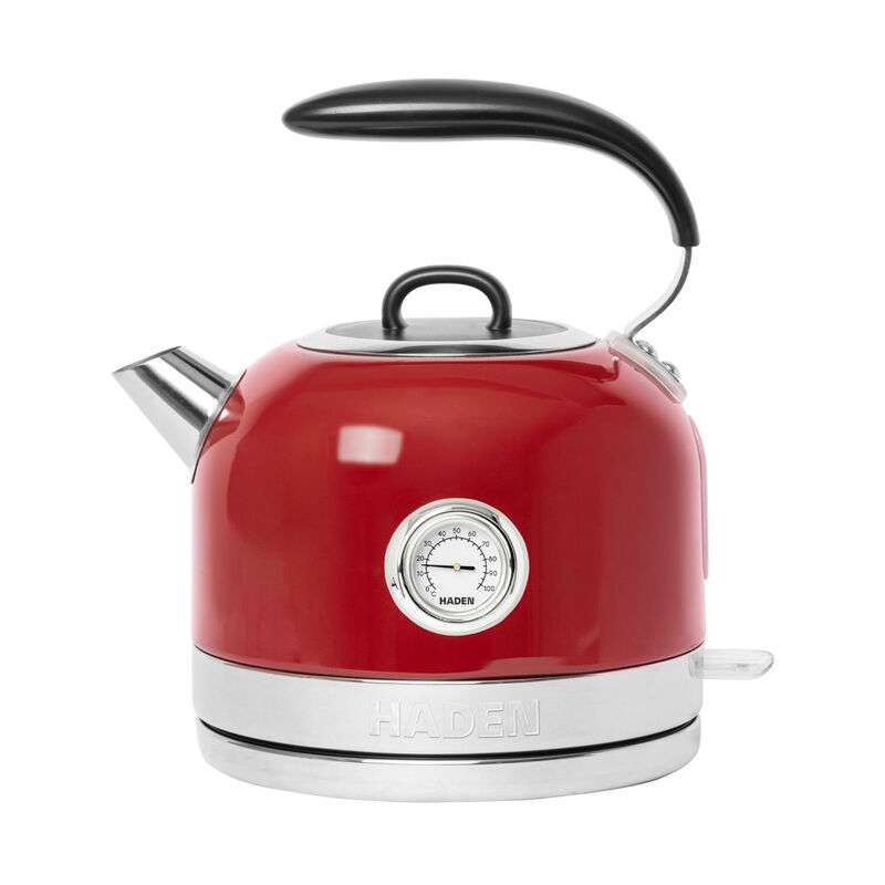 Jersey Retro Kettle, 1.5L, Red, Coated Stainless Steel, Red - 188854