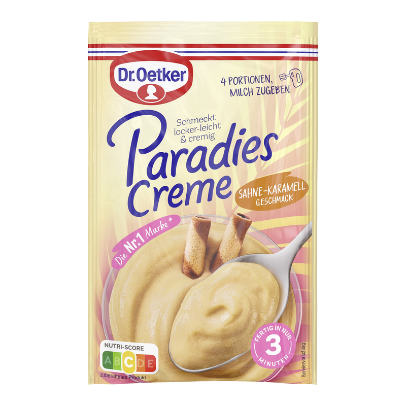 Dr. Oetker Paradies Creme Sahne-Karamell Dessertpulver 65 g