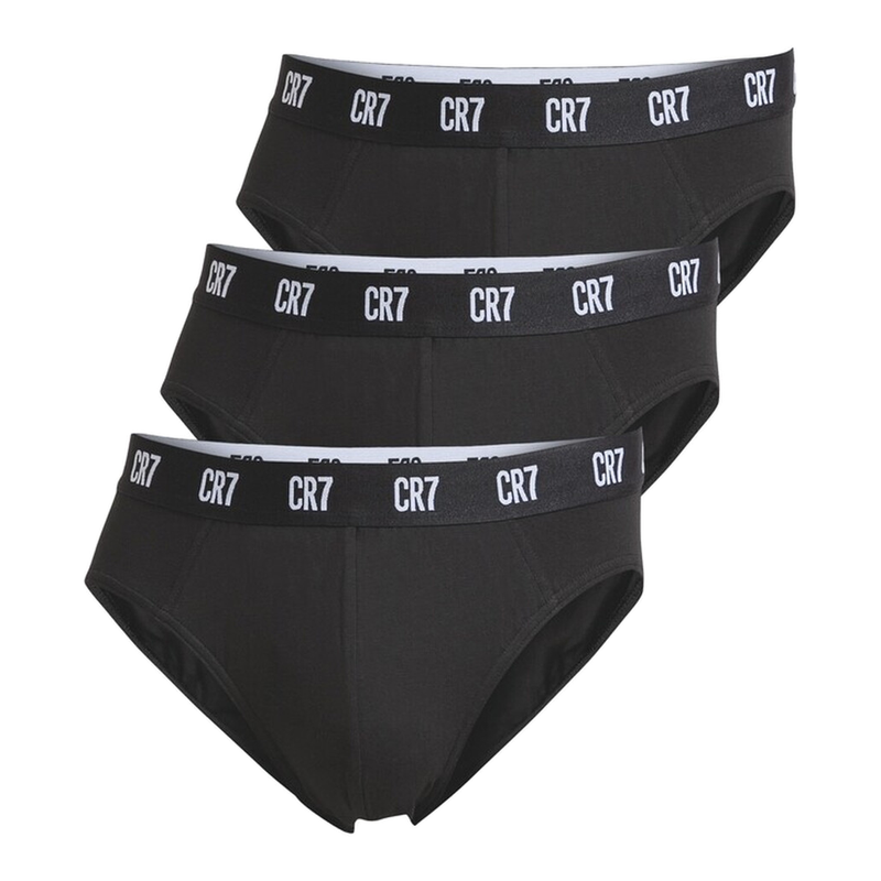 CR7 Lot de 3 Slips Noir