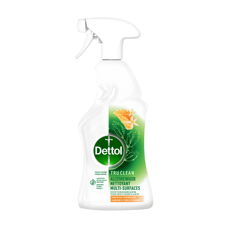 Dettol Spray nettoyant multi-usages - Tru Clean - Mandarine et fleur de citronnier - 500 ml