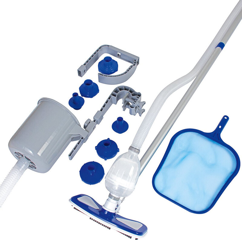Bestway deluxe zwembadreinigingsset - blauw, 279 cm