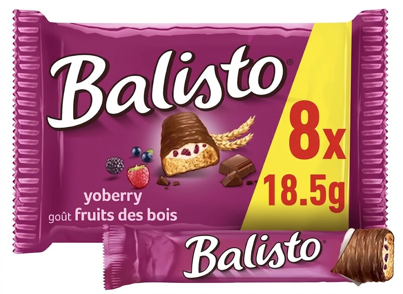 Balisto Yoberry Beeren-Mix Vollkorn-Riegel 8x18.5g