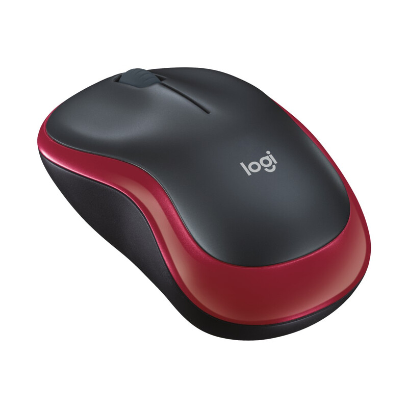 Logitech M185 Souris Sans Fil - Rouge