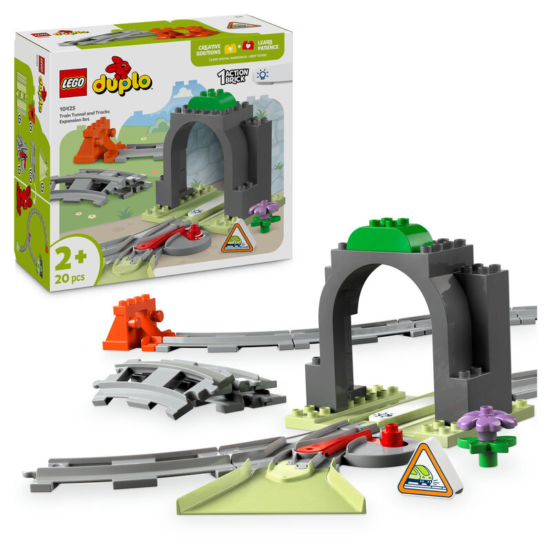 LEGO DUPLO Set d'Extension : Les rails et le tunnel du train 10425 - vue 9