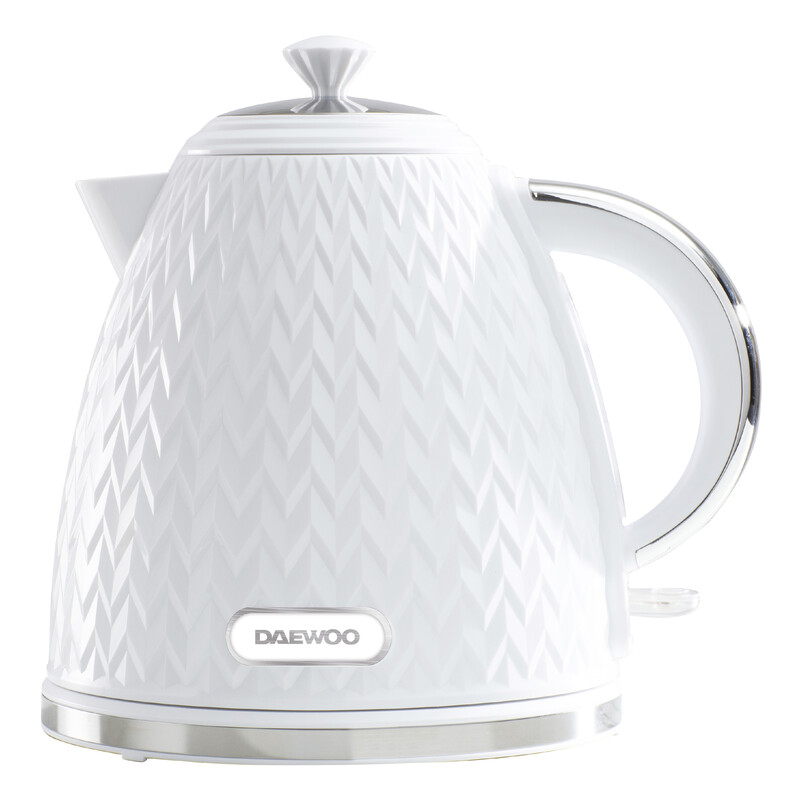 Argyle Jug Kettle, 1.7L, Textured, White - SDA1780