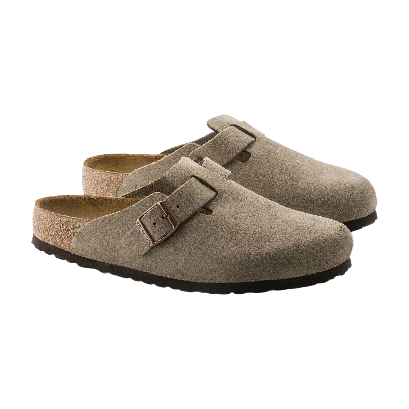 Birkenstock Sabots Boston Femme, Taupe