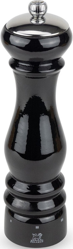 Peugeot Parijs zoutmolen - 22 cm, zwart gelakt hout