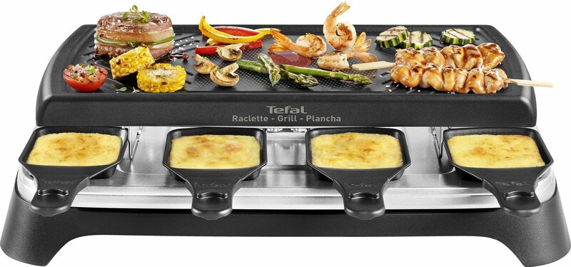 Tefal Gourmetset met 8 pannetjes - Pierrade/Raclette - Antiaanbaklaag - 1350 W