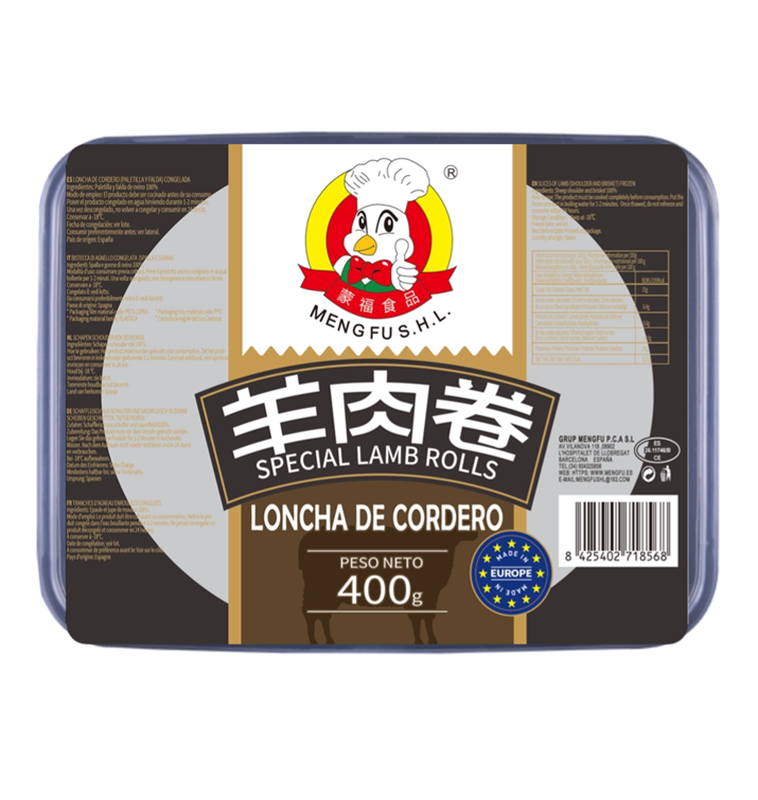 MENGFU Lamsrollen voor hotpot 400 g