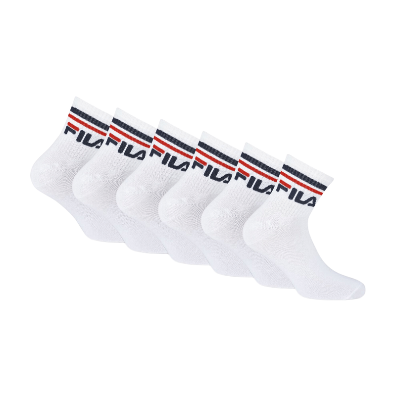FILA Enkelsokken / Enkelsokken 6-pack Wit Maat 43-46