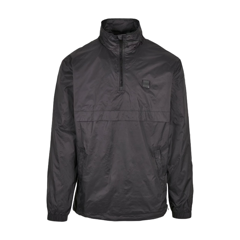 Urban Classics Veste à enfiler col droit - Noir - Taille L
