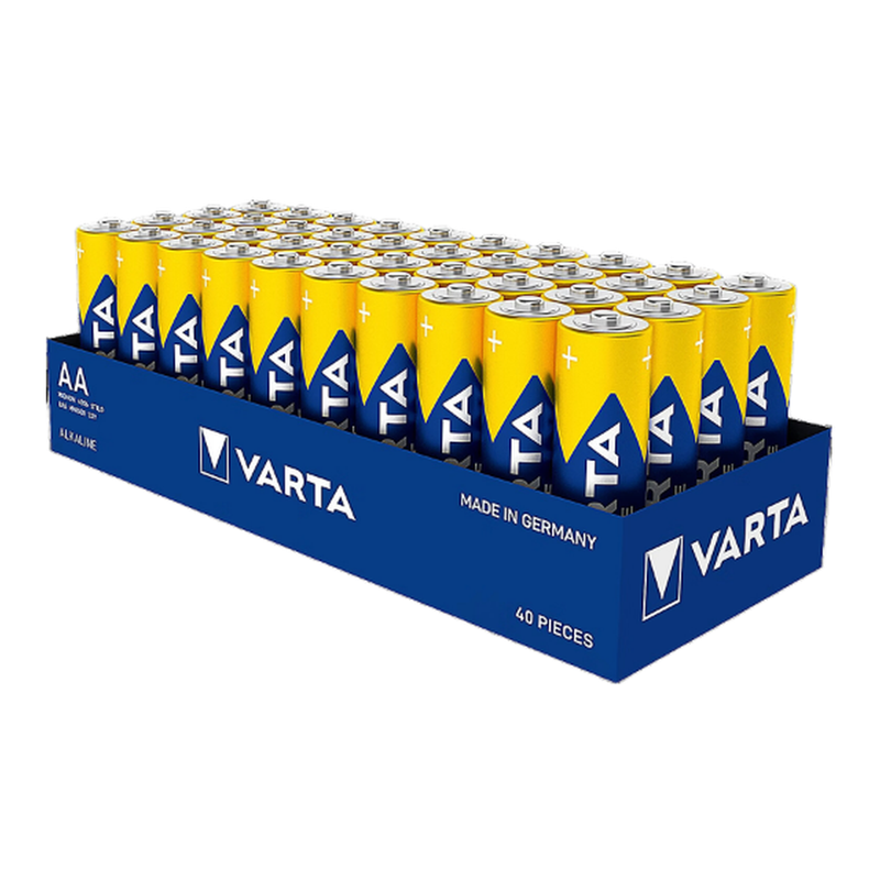 VARTA LONGLIFE POWER Piles alcalines format AA, 40 pièces, emballage en plateau