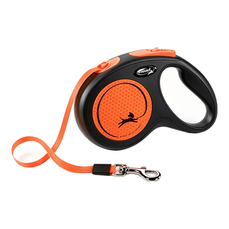 FLEXI NIEUWE NEON TAPE ZW/Oranje M 5 m