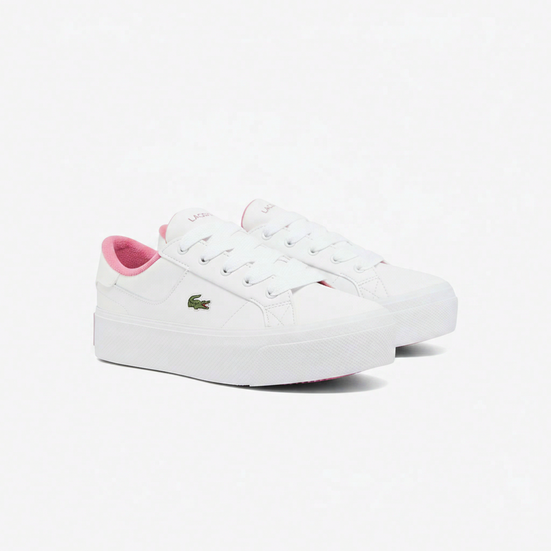 LACOSTE L001 SET 224 1 SUI wit/lichtroze 22 mm