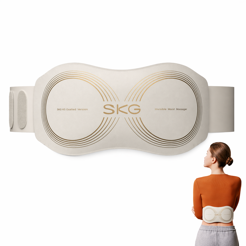 Skg W7 Pro Lower Back Massager 11 Modes 2 Massage Heads 3 Levels Of Hot Compress