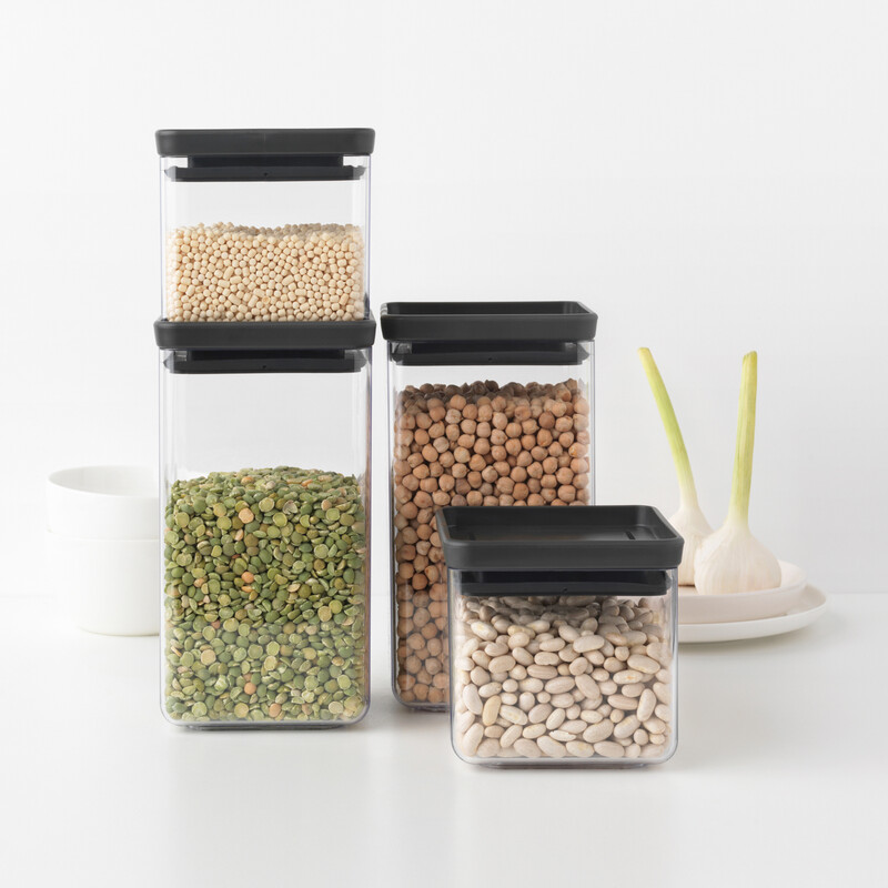 Tasty+ Square Canister, Set of 4